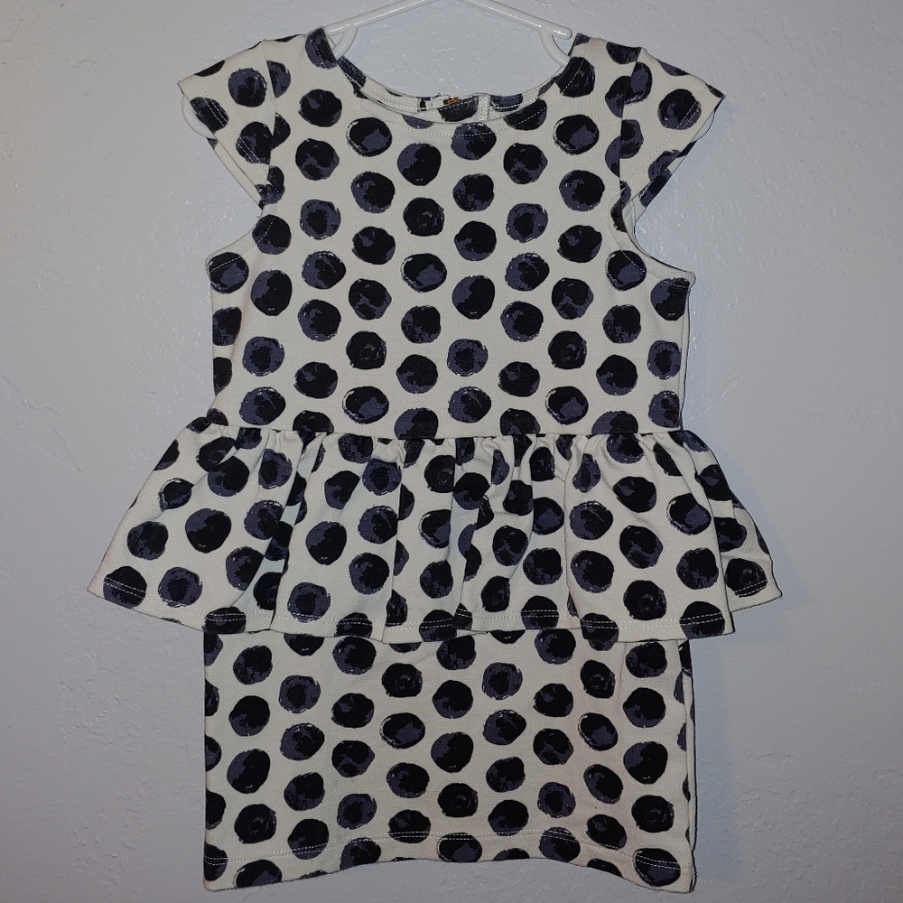 Genuine Kids black and white polkadot dress, 2T